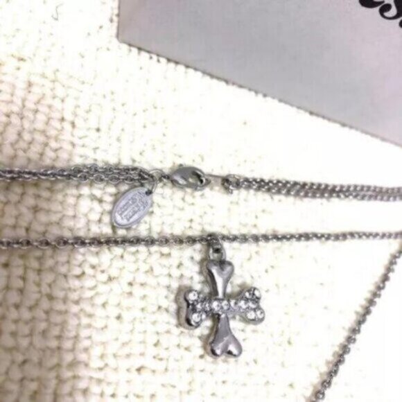 Vivienne Westwood Skull Orb Stone Double Chain Necklace Silver In Box/Drawstring - Picture 5 of 16